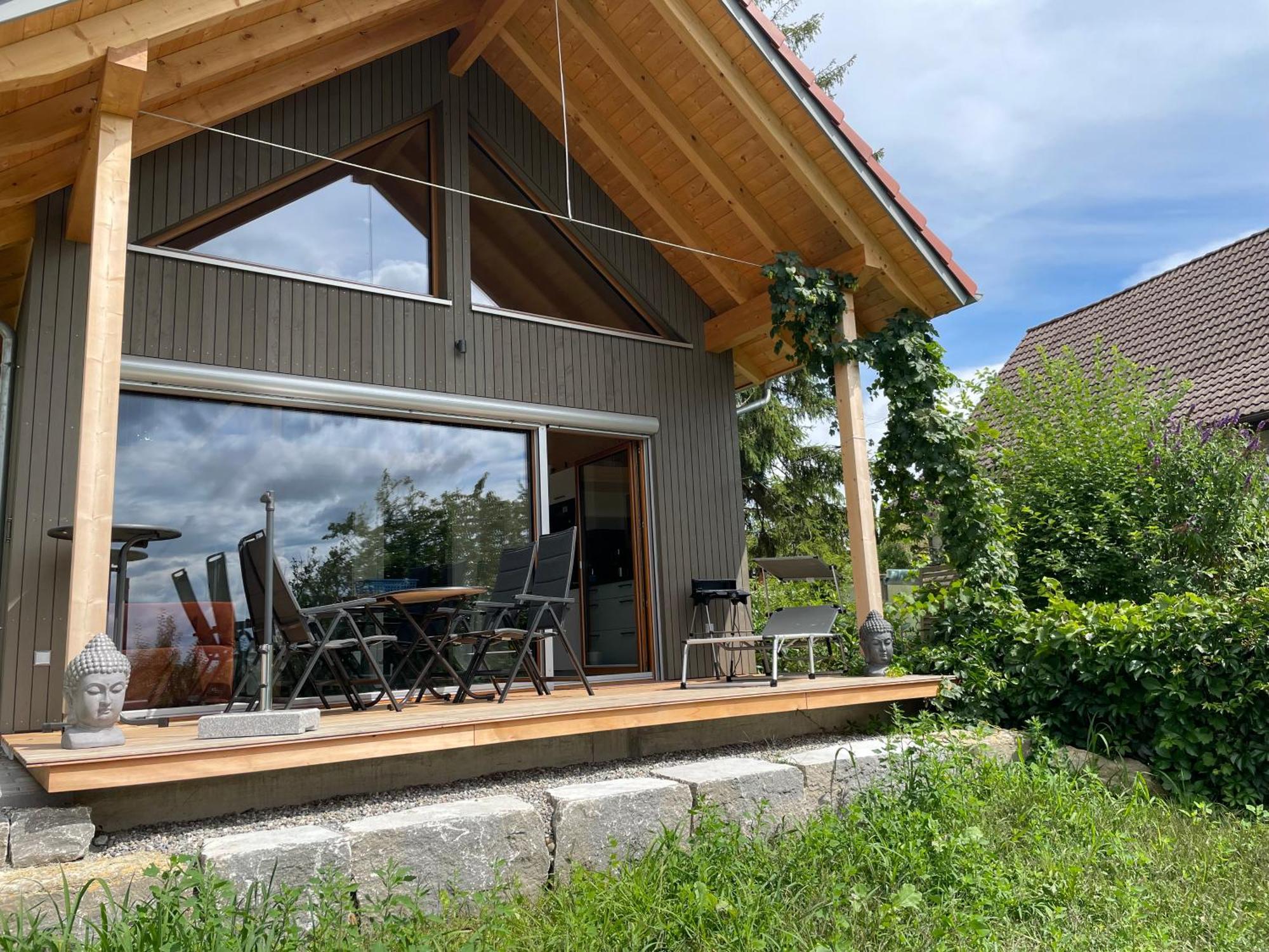 Zweistoeckiges Natur-Holzhaus Mit Berg- & Seesicht Horgenzell 외부 사진